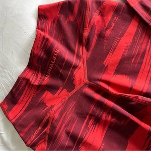 Alphalete Cross waist leggings - Small - Red